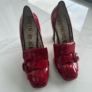 Gucci Marmont red patent sz 39